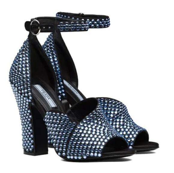 prada crystal shoes